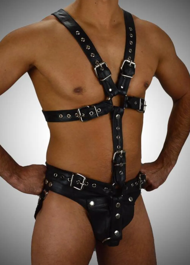 Bondage Men's Harness Full Body