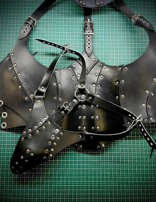 Corset Leather Choker Thong Pattern