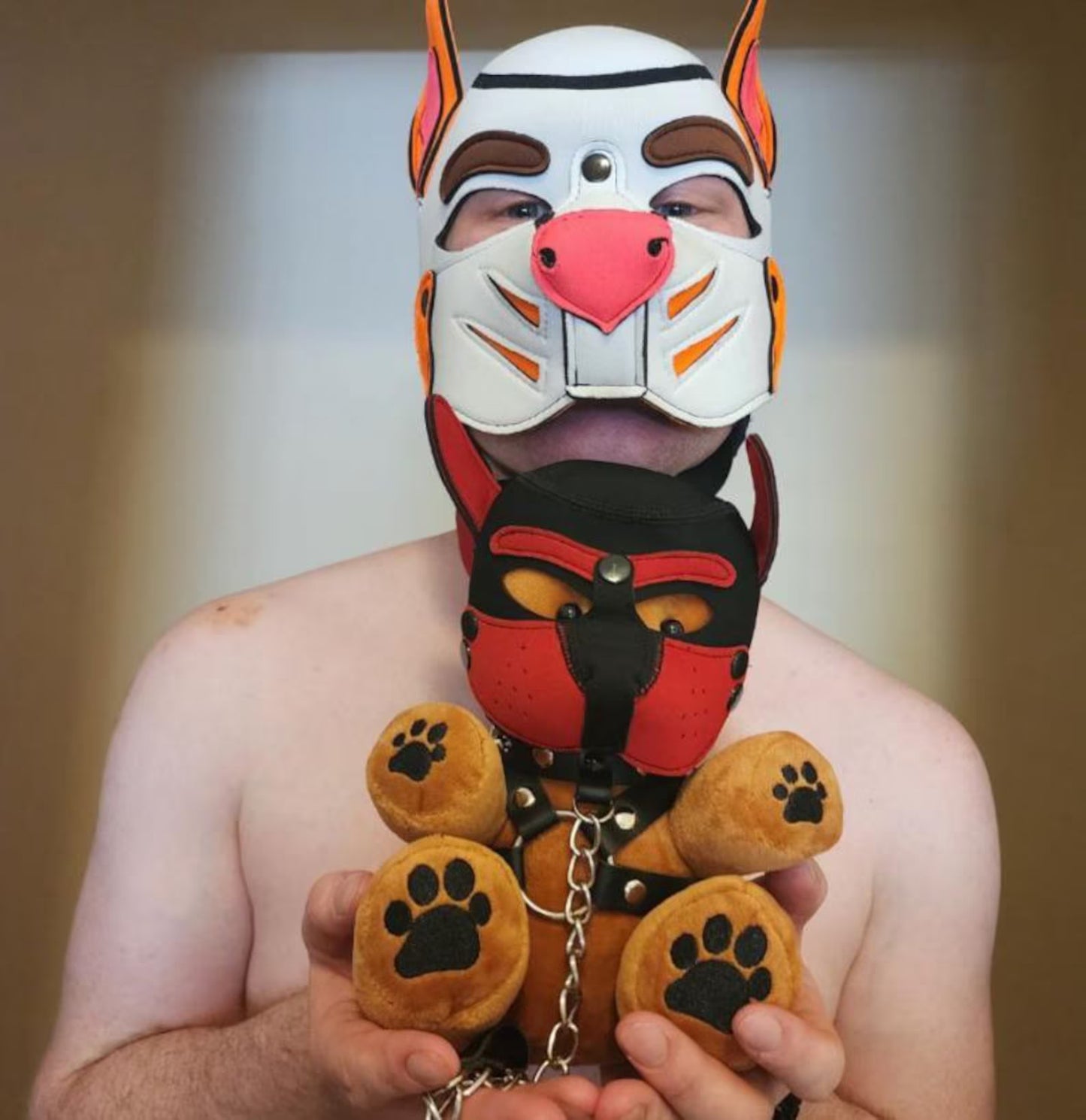 Puppy Play BDSM BadPups Teddy Bear with Removable Puppy Hood