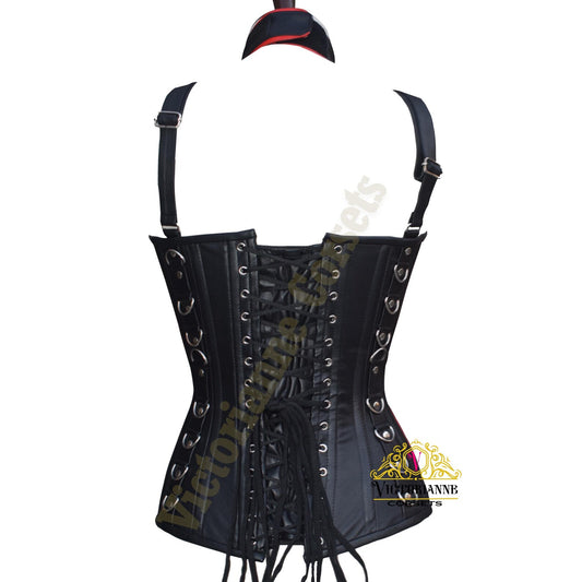 Women Genuine Leather Corset