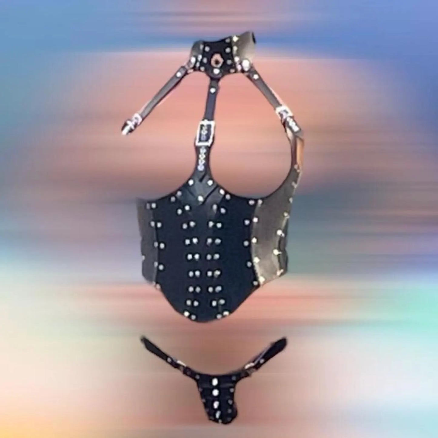 Corset Leather Choker Thong Pattern
