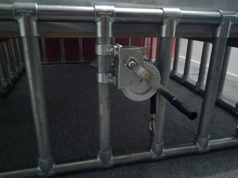 Ultimate Scaffolding Bondage Four Poster Bed + cage and winch