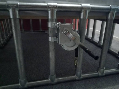 Ultimate Scaffolding Bondage Four Poster Bed + cage and winch
